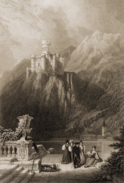 Thurnburg Castle, engraved by J.T. Willmore, illustration from 